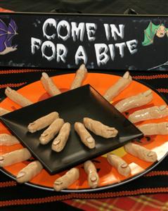 Halloween Peanut Butter Fingers